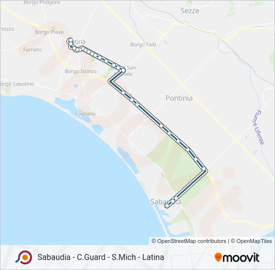 COTRAL Bus Line Map