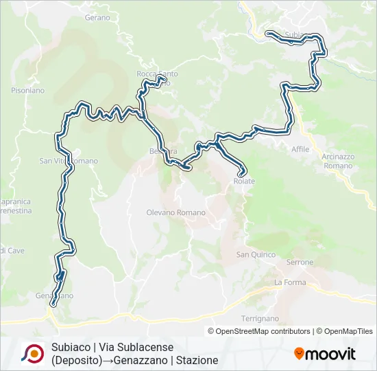 COTRAL Bus Line Map