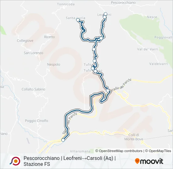 COTRAL Bus Line Map