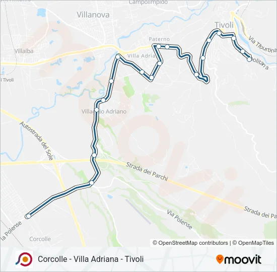 COTRAL Bus Line Map