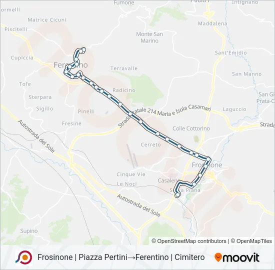COTRAL Bus Line Map