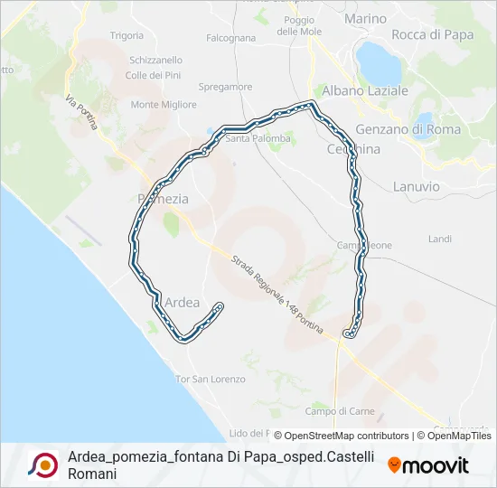 COTRAL Bus Line Map