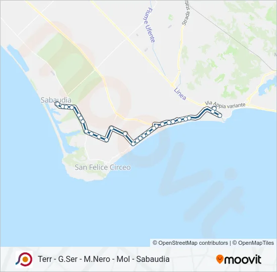 COTRAL Bus Line Map