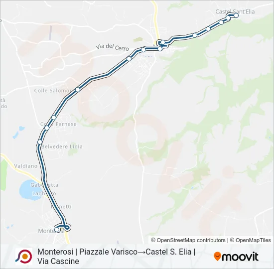 COTRAL Bus Line Map