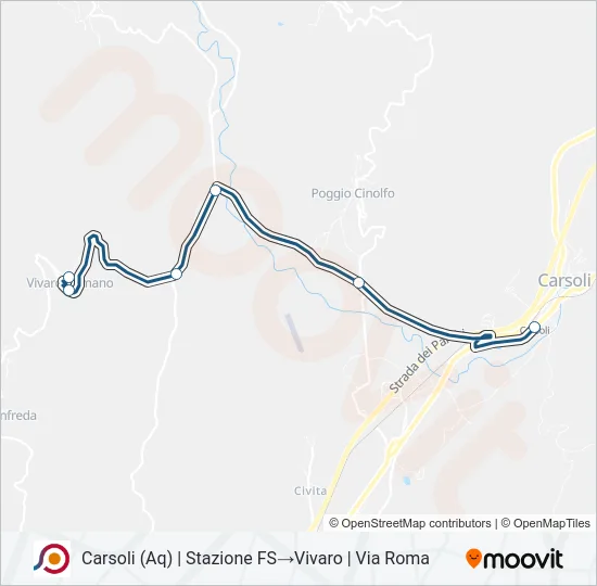 COTRAL Bus Line Map