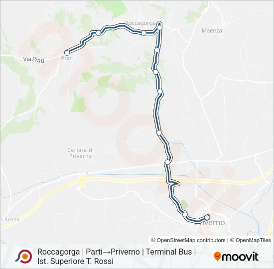 COTRAL Bus Line Map