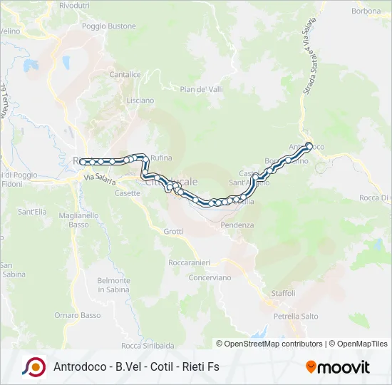 COTRAL Bus Line Map