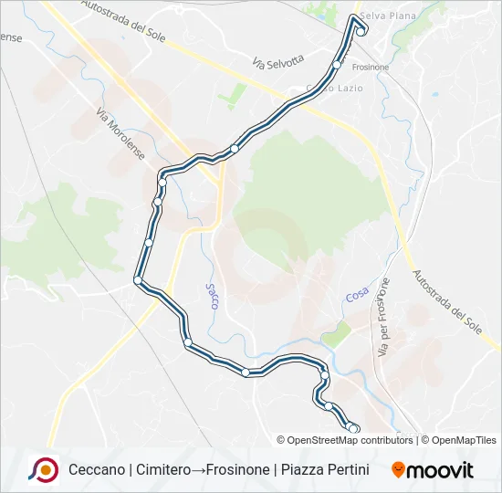 COTRAL Bus Line Map