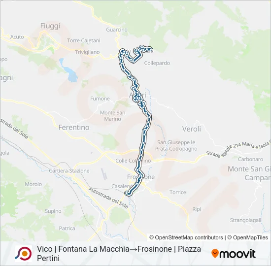 COTRAL Bus Line Map