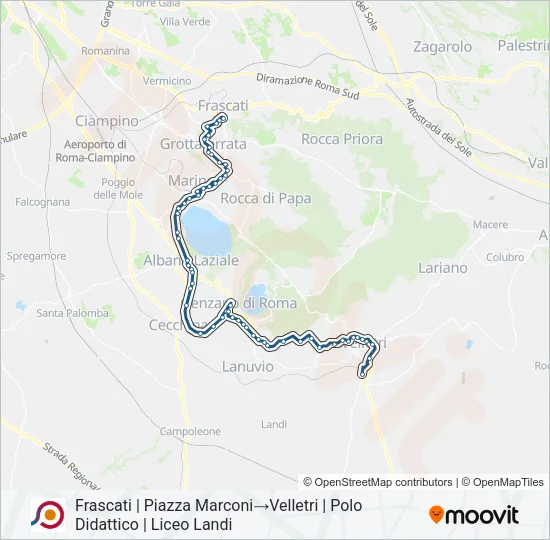 COTRAL Bus Line Map