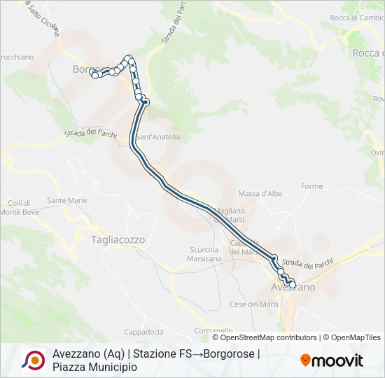 COTRAL Bus Line Map