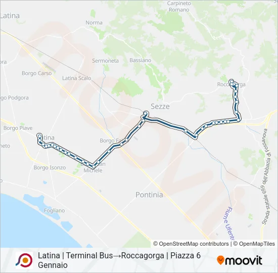 COTRAL Bus Line Map