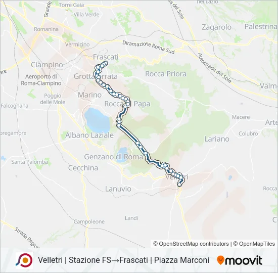 COTRAL Bus Line Map