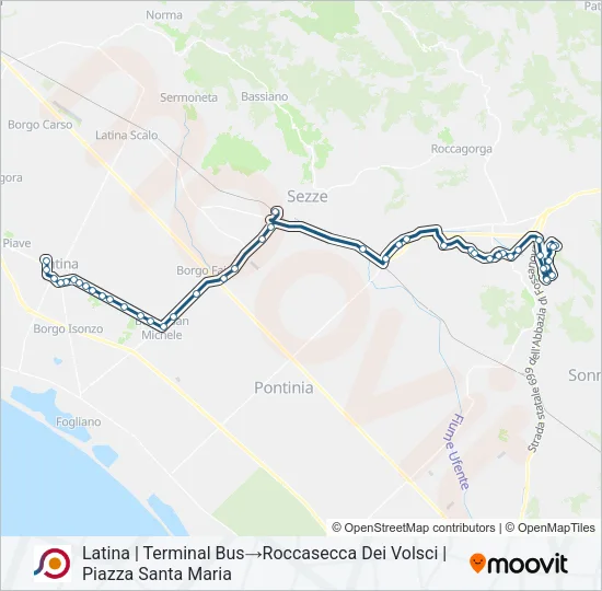 COTRAL Bus Line Map