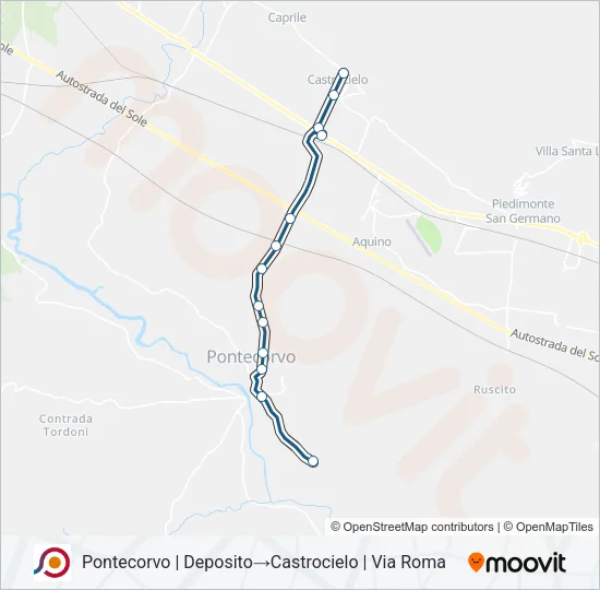 COTRAL Bus Line Map