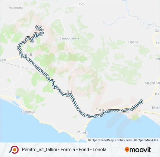 COTRAL Bus Line Map