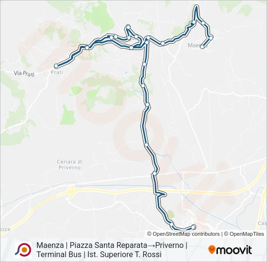 COTRAL Bus Line Map