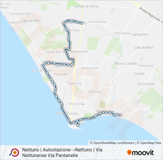 COTRAL Bus Line Map