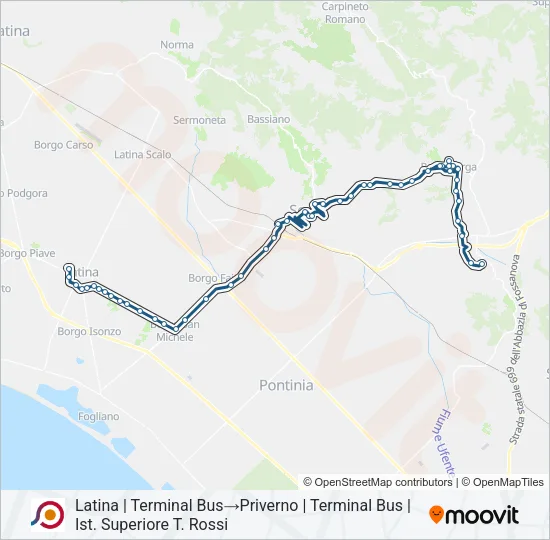 COTRAL Bus Line Map