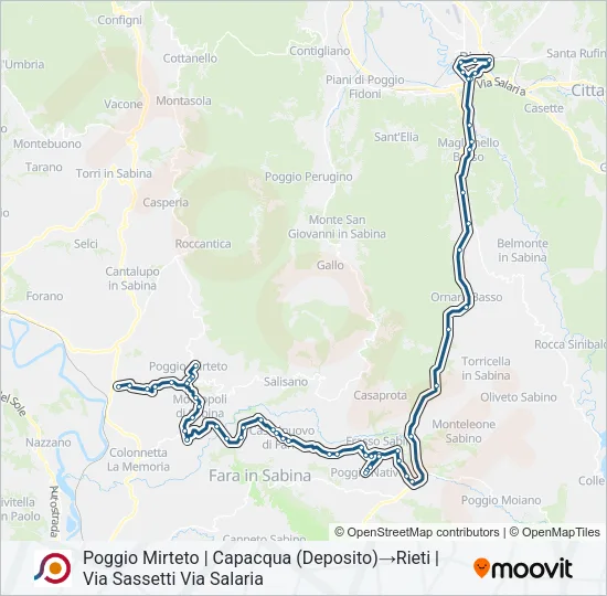 COTRAL Bus Line Map