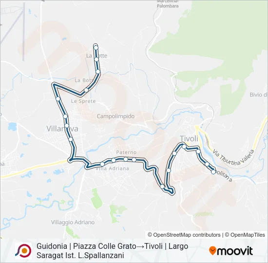 COTRAL Bus Line Map
