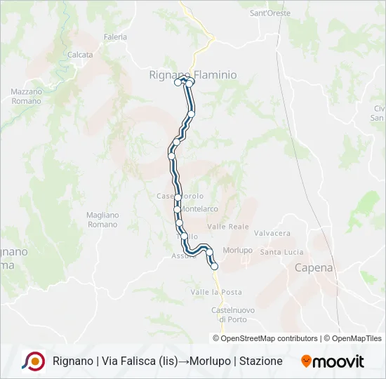 COTRAL Bus Line Map