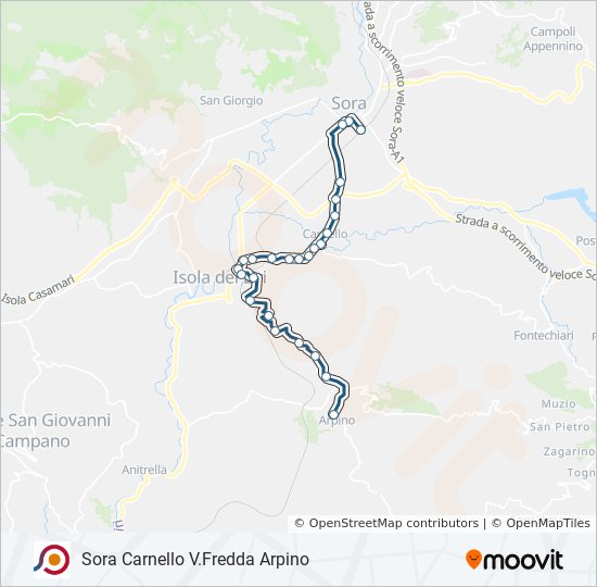 COTRAL bus Line Map