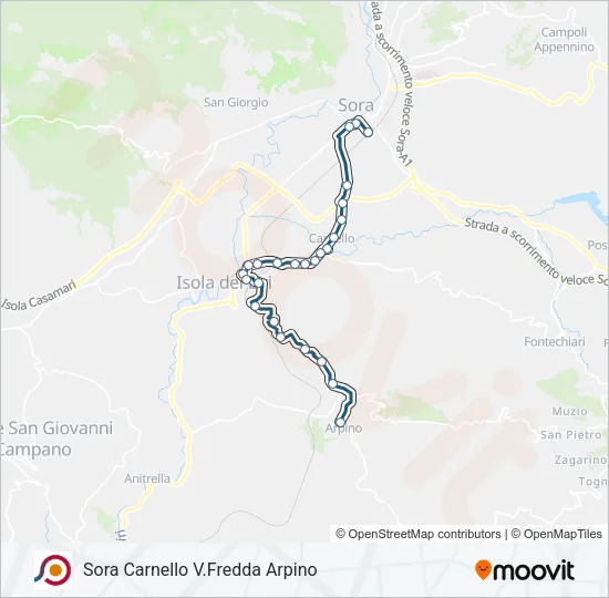 COTRAL Bus Line Map