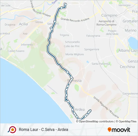 COTRAL Bus Line Map