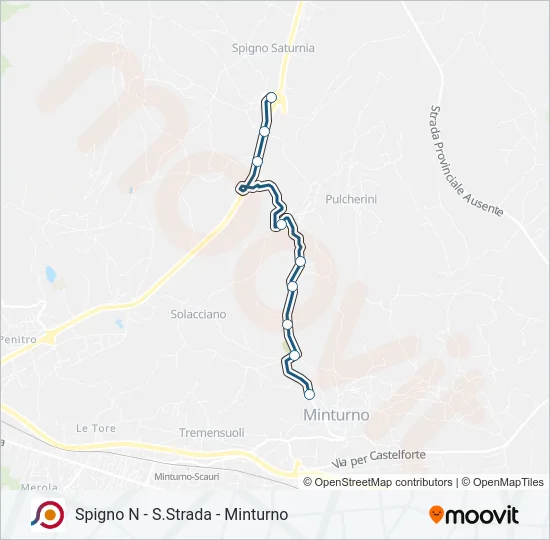 COTRAL Bus Line Map