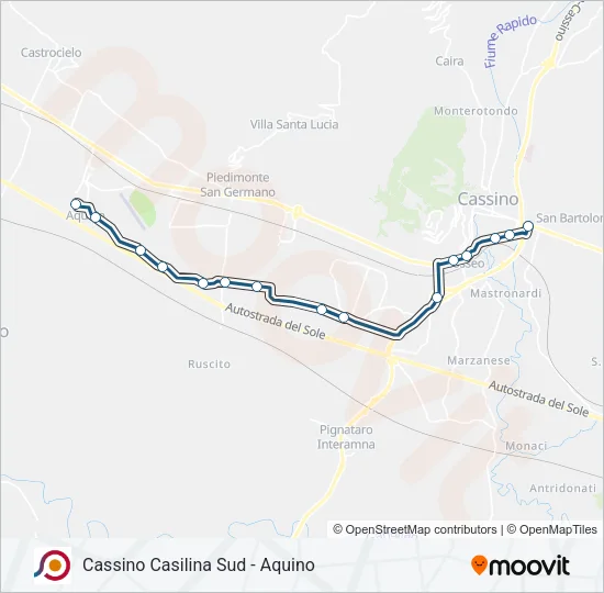 COTRAL Bus Line Map