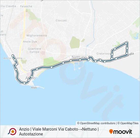 COTRAL Bus Line Map