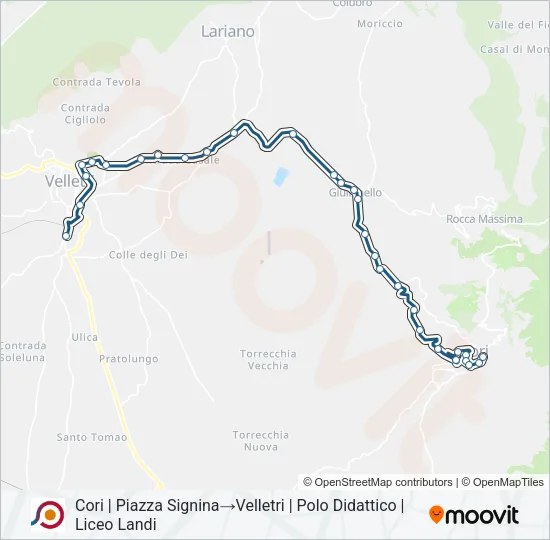COTRAL Bus Line Map