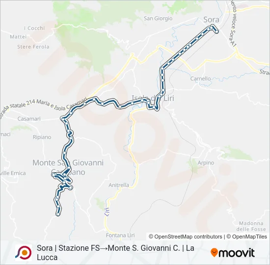 COTRAL Bus Line Map