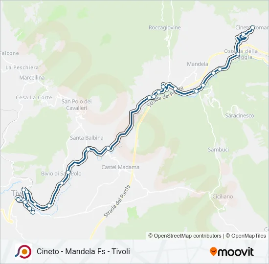 COTRAL Bus Line Map