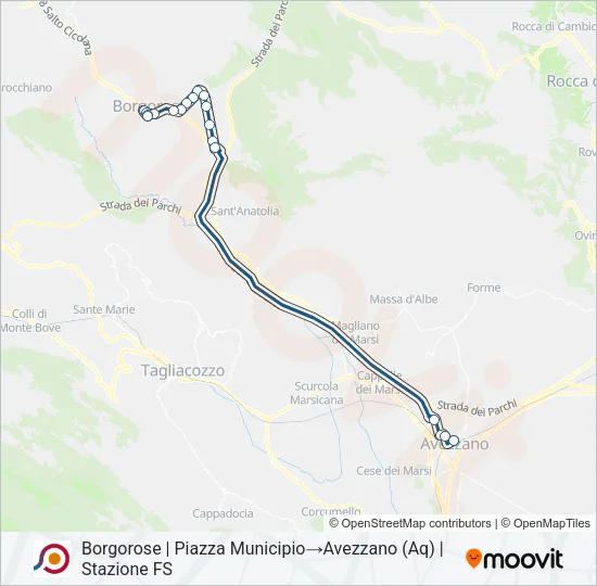 COTRAL Bus Line Map