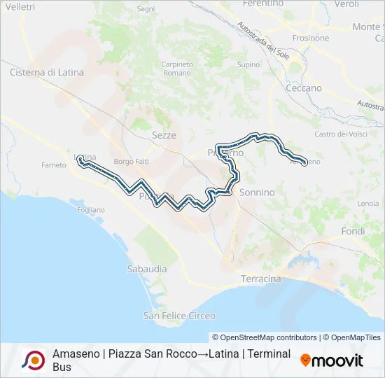 COTRAL Bus Line Map