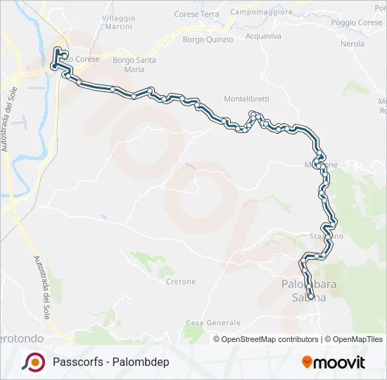 COTRAL Bus Line Map