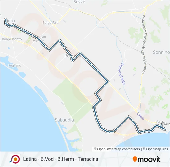 COTRAL Bus Line Map