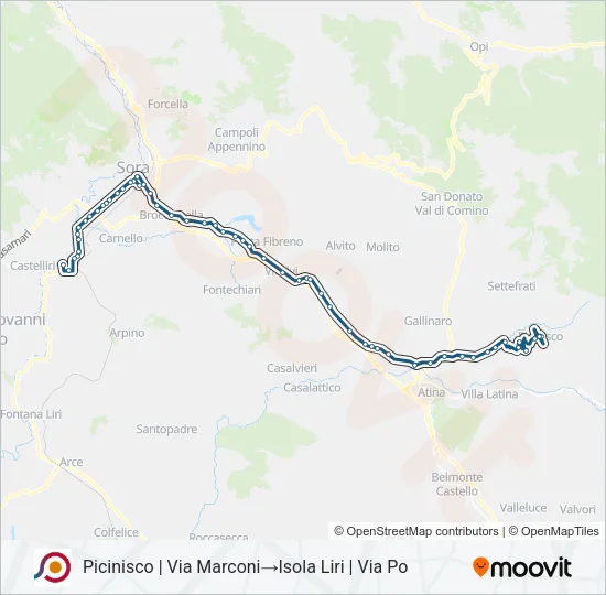 COTRAL Bus Line Map