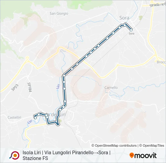 COTRAL Bus Line Map