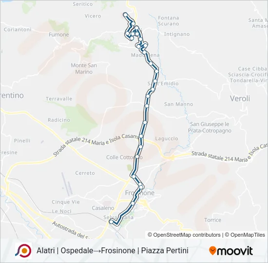 COTRAL Bus Line Map