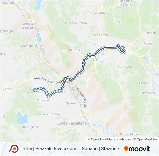 COTRAL Bus Line Map