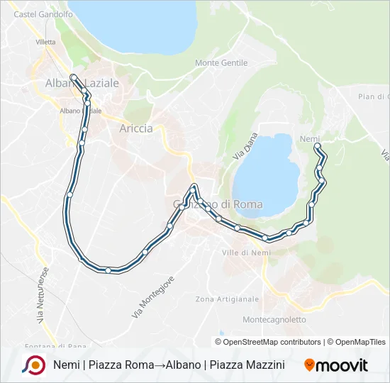 COTRAL Bus Line Map