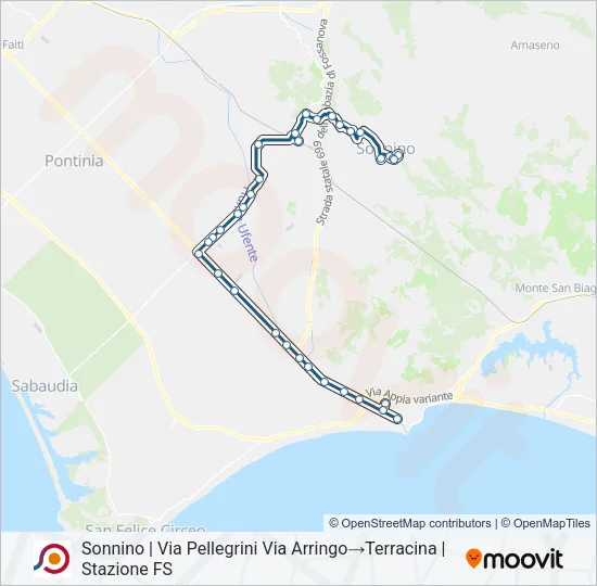 COTRAL Bus Line Map