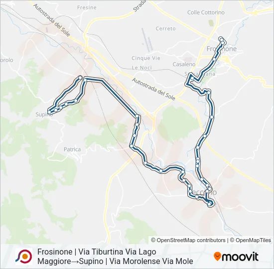 COTRAL Bus Line Map