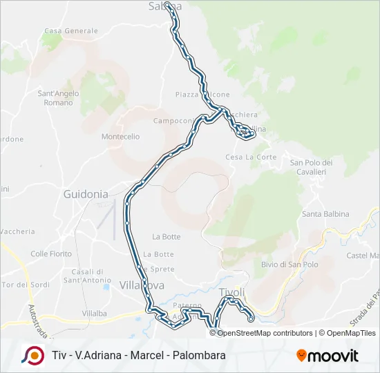 COTRAL Bus Line Map