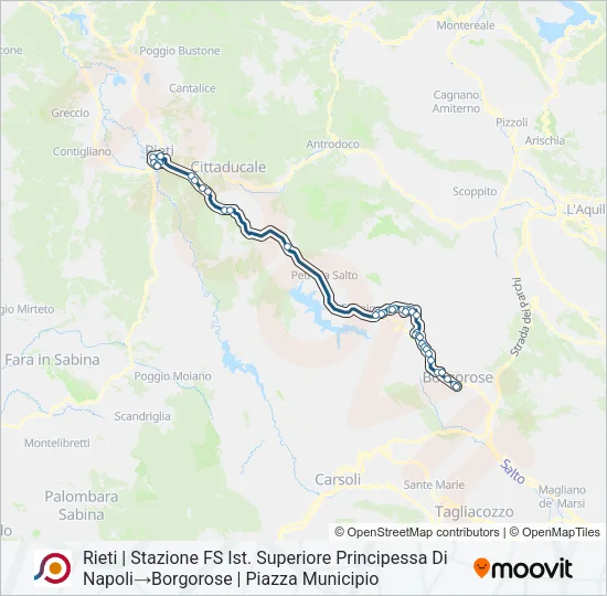 COTRAL Bus Line Map