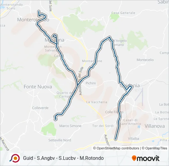 COTRAL Bus Line Map