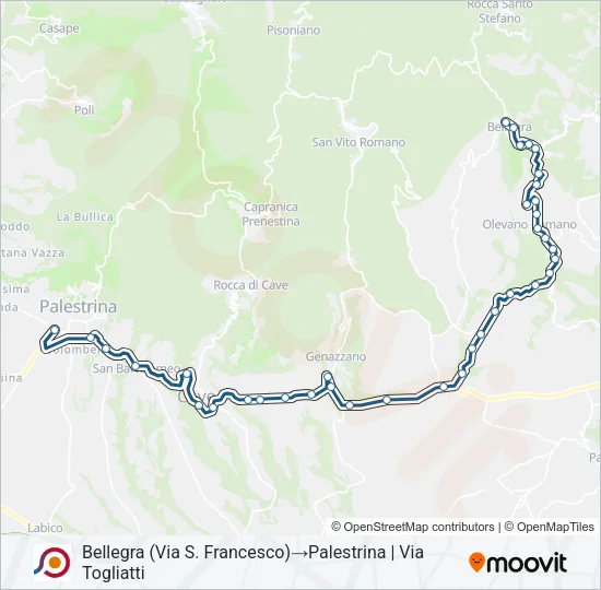 COTRAL Bus Line Map